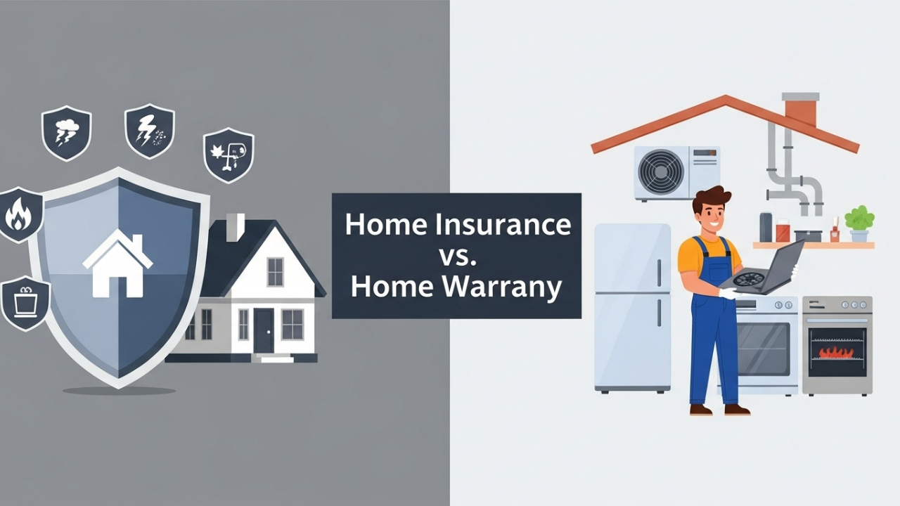 Home insurance vs home warranty differences